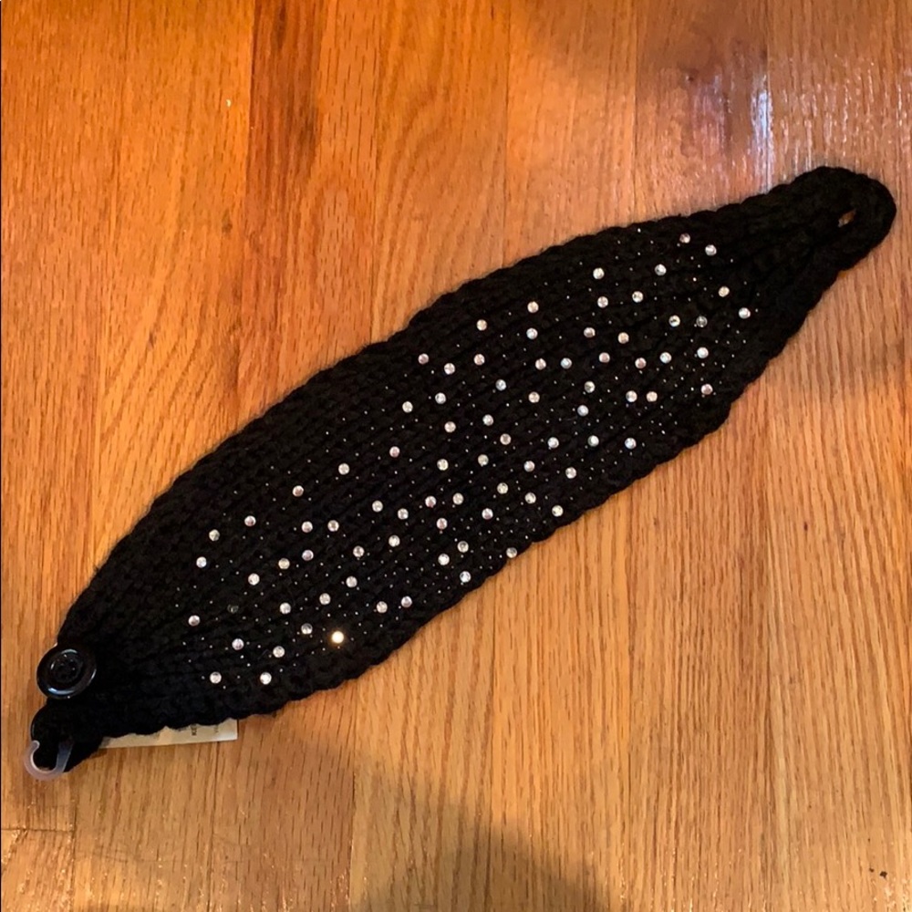 Black Bedazzled Ear Warmer